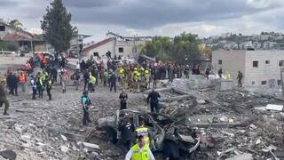 פגיעה ישירה של טיל ששוגר מאיראן בבית שמש 