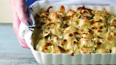 לזניה פטריות עם טריק מהמקרר