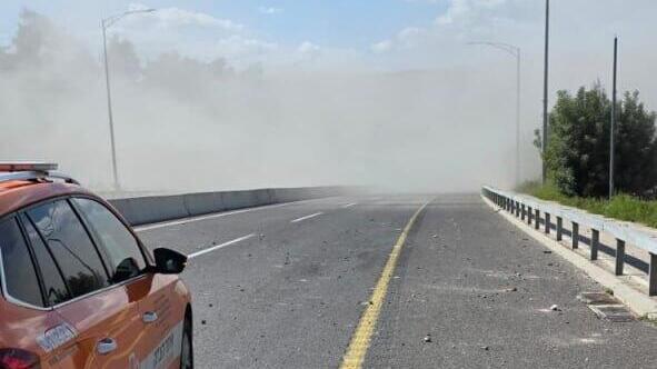 נזק לכביש באזור בית שמש