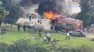 פגיעה ישירה של טיל ששוגר מאיראן