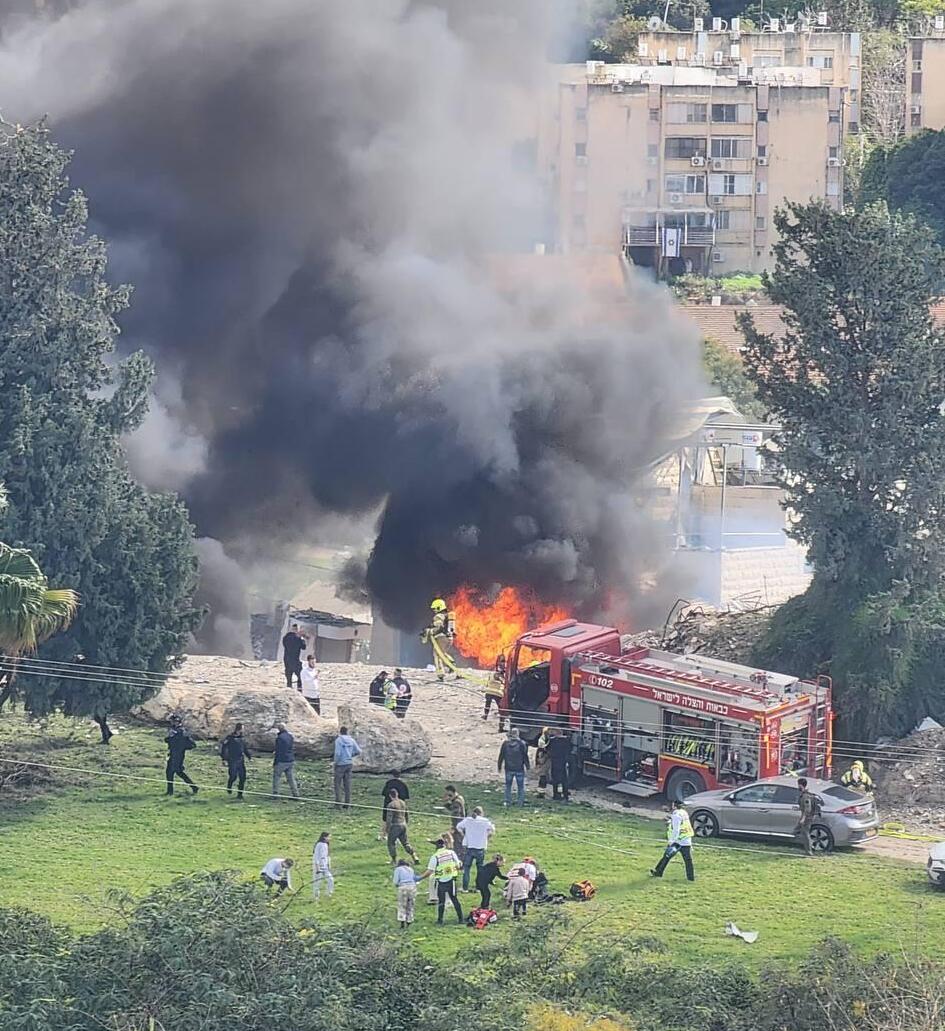 Попадание ракеты в Бейт-Шемеше פגיעה ישירה של טיל ששוגר מאיראן
