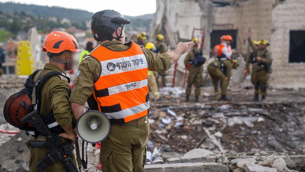 Служба тыла (Фото: ЦАХАЛ) פעילות כוחות פיקוד העורף בזירת הנפילה בבית שמש