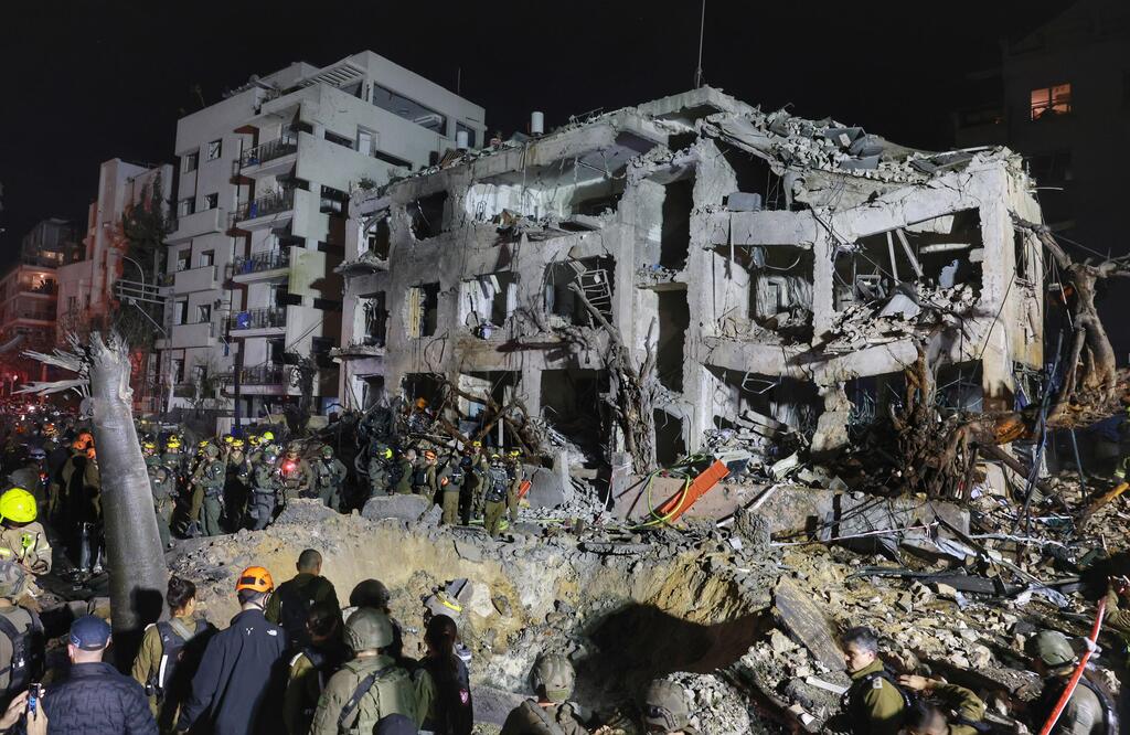 זירת הנפילה בתל אביב