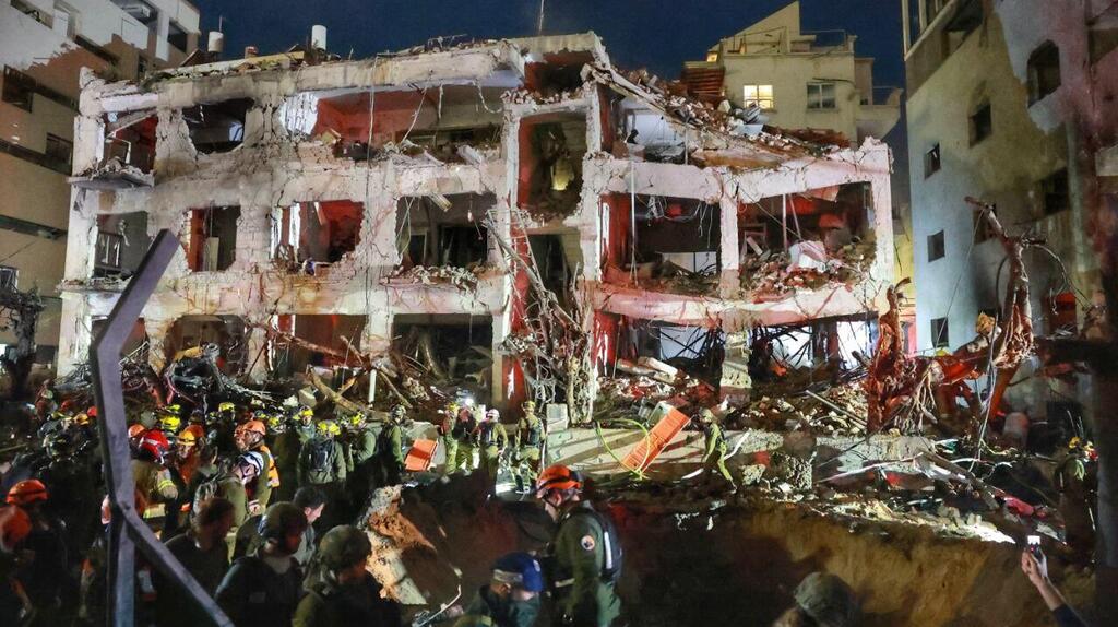 זירת הנפילה בתל אביב