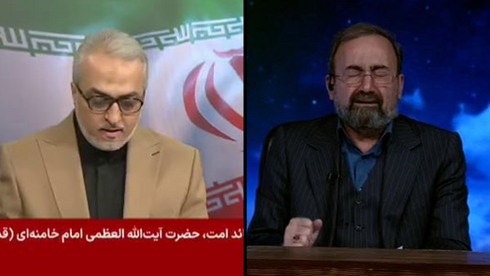 הדיווח בטלוויזיה באיראן על מותו של חמינאי