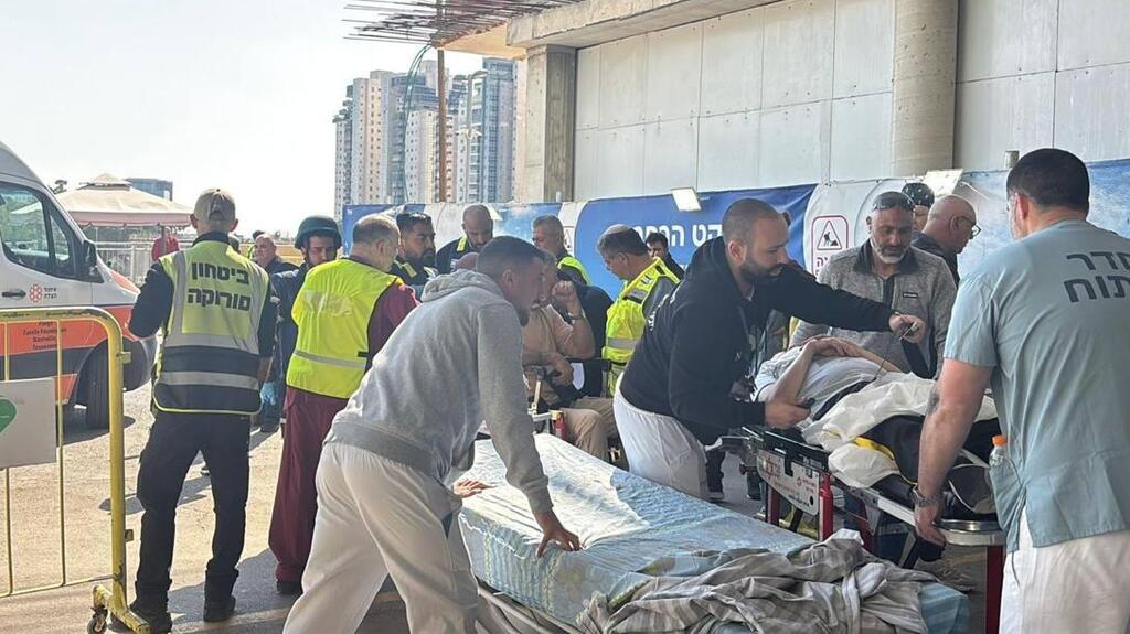פינוי פצועים מב"ש לסורוקה