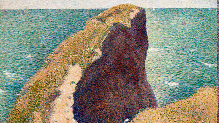 בֶּק־דוּ־אוֹק, גרנדקאמפ, 1885 . ציור: ז'ורז' סרה