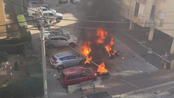 זירת הפגיעה בבני ברק