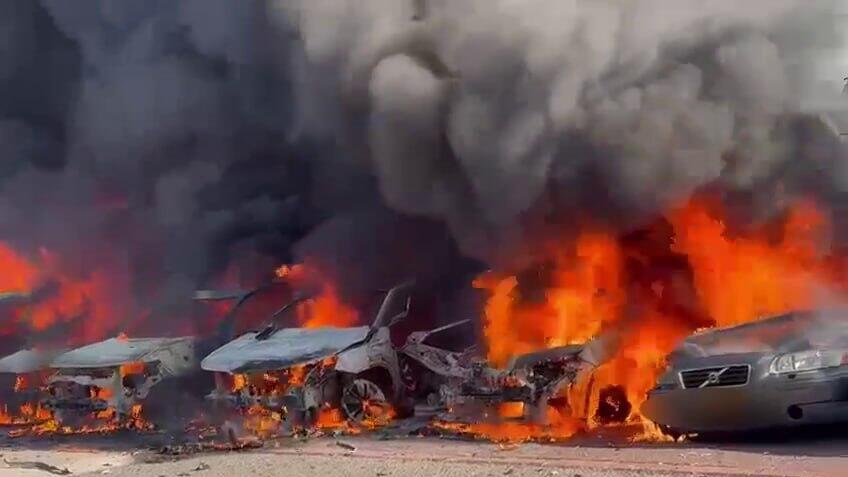 זירת הנפילה בראש העין 