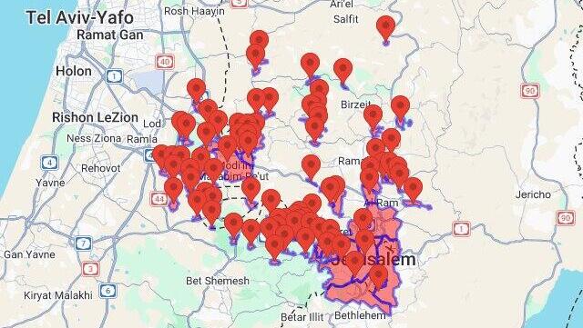 Округ Ха-Шфела, Самария, Иерусалим (Фото: Cumta) Округ Ха-Шфела, Самария, Иерусалим