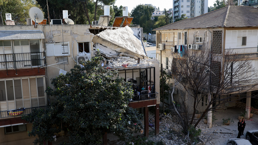 פגיעה בבניין ברמת גן
