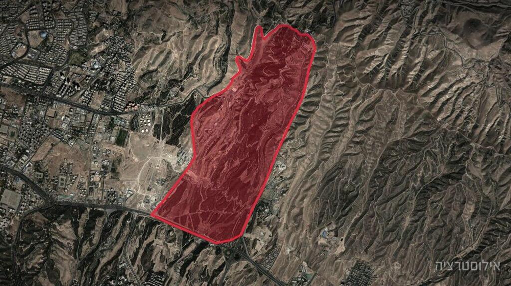 אילוסטרציית מתחם הגרעין החשאי של משטר הטרור האיראני שהותקף