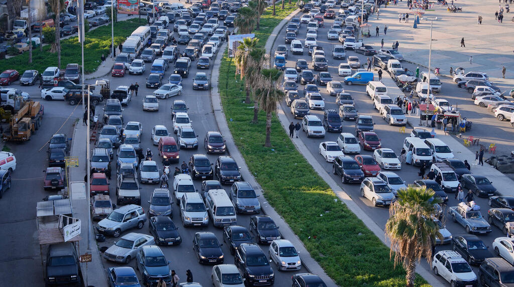 פקקים ליד ביירות