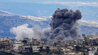 אל חיאם דרום לבנון עשן תקיפות צה"ל