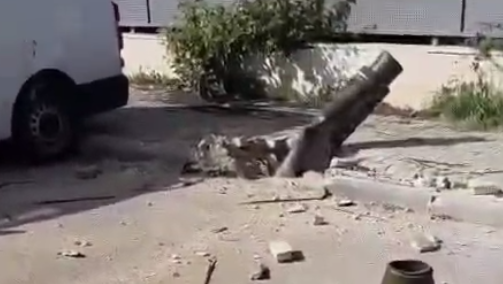 Impact in central Israel (Photo: According to Section 27A of the Copyright Law) נפילה באיזור המרכז