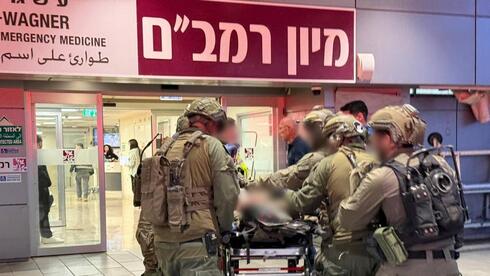 פינוי לוחמי גבעתי שנפצעו בדרום לבנון לבית החולים רמב"ם