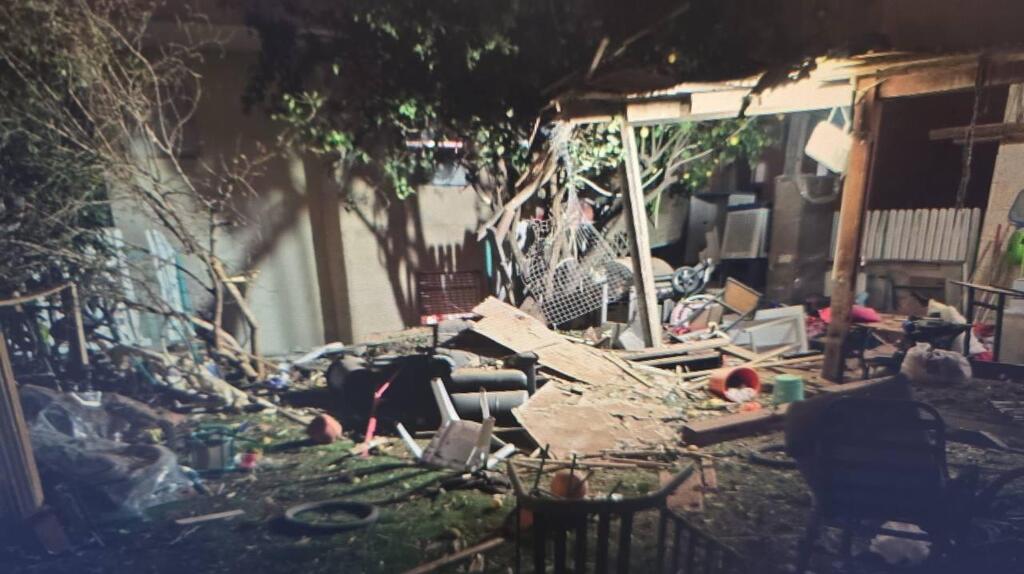 זירת נפילת שבר יירוט במרכז הארץ