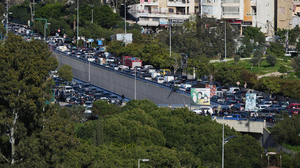 פקקים המוניים בלבנון