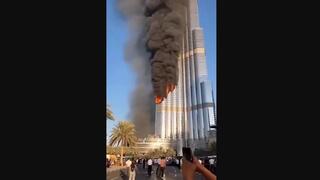 מתוך סרטון פייק על "הפצצה" של בורג' חליפה בדובאי