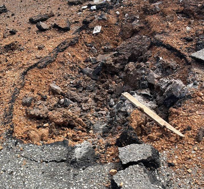 נפילת רקטה בצפת