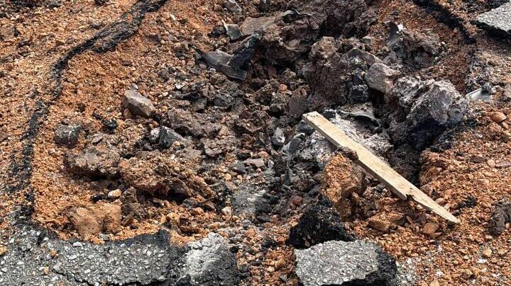 נפילת רקטה בצפת