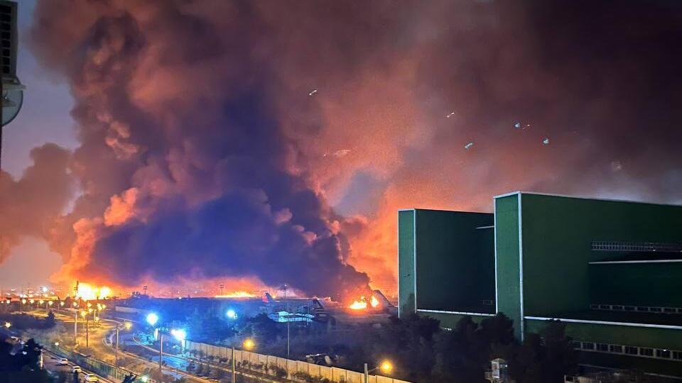 Атака по Тегерану תקיפות בנמל התעופה מהראבאד בטהרן