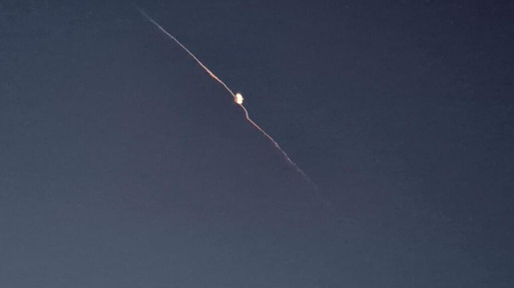 יירוט טיל ששוגר מאיראן לדרום