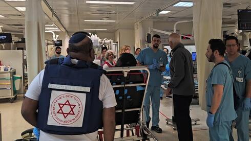 פצוע הגיע לבית החולים בילינסון