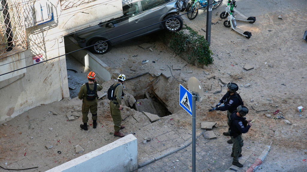 זירת נפילה בת"א
