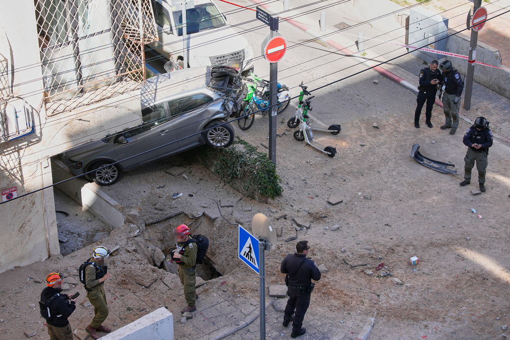 זירת הנפילה בתל אביב