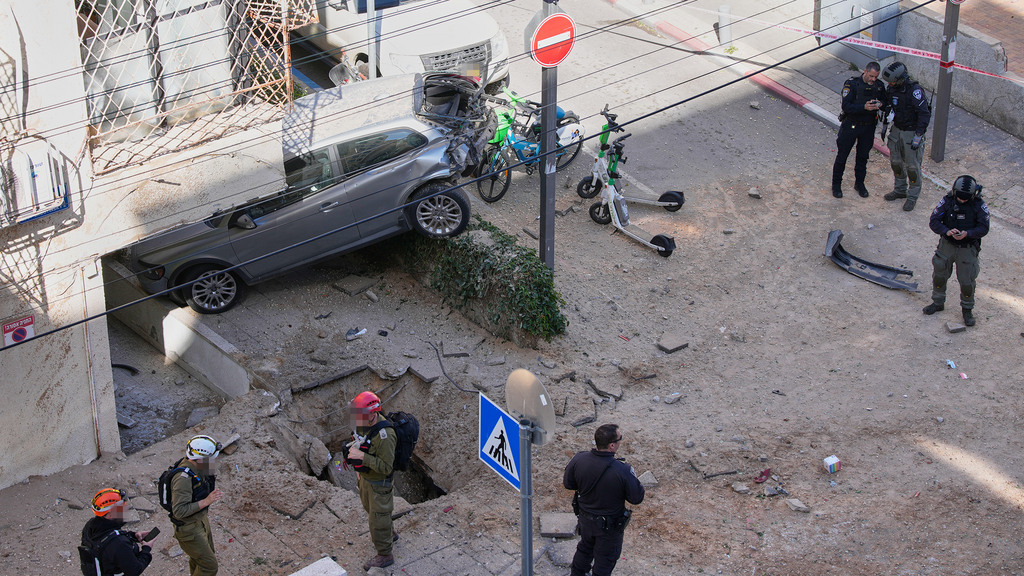 זירת הנפילה בתל אביב