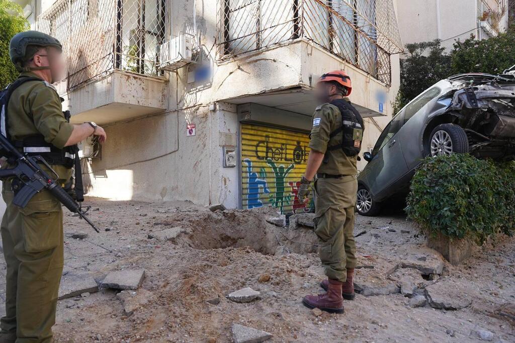 זירת הנפילה בתל אביב