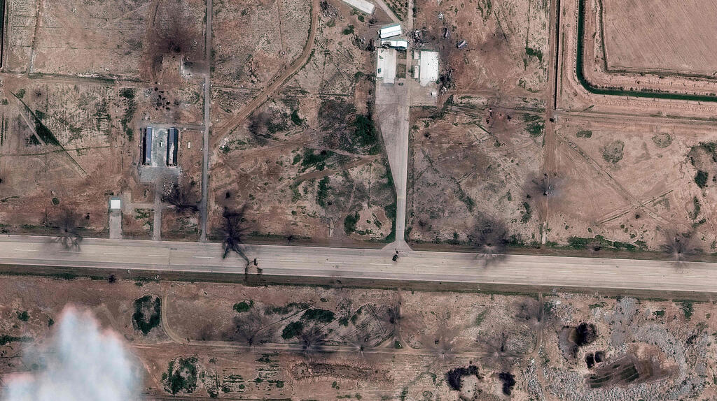 נזק לבסיס כטב"מים באהוואז