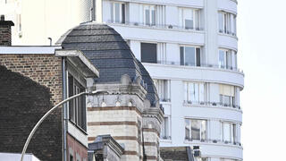 בית הכנסת בליאז' שנפגע מהפיצוץ