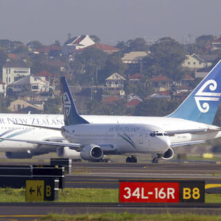 מטוסים של אייר ניו זילנד בשדה התעופה בסידני