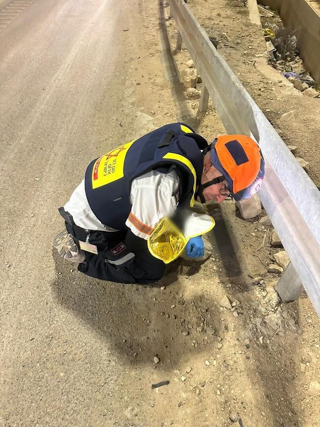 Elad Pas shielding the baby 