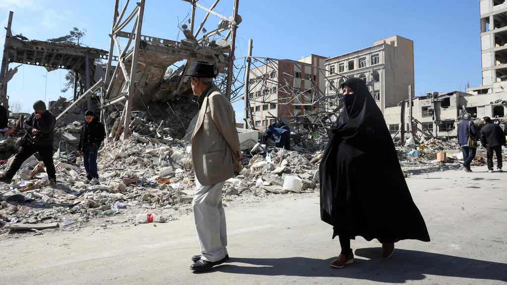 הריסות ב טהרן איראן מבצע שאגת הארי