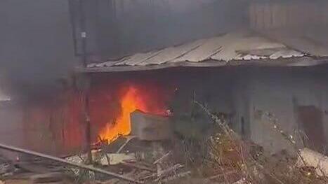 נפילת טיל ששוגר מאיראן בכפר ברא