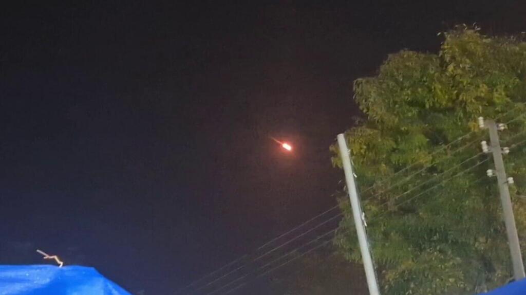 טיל ששוגר מאיראן, הערב