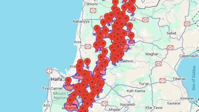 Тревога на севере Израиля 
