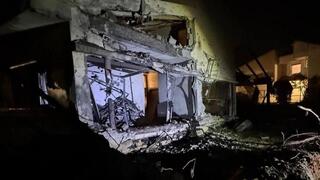 הבית שנפגע בעמק חפר