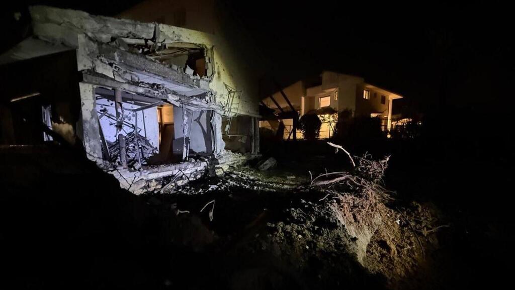 הבית שנפגע בעמק חפר