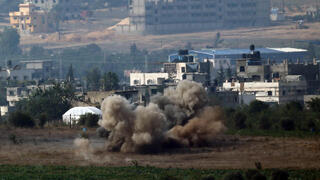 פגז של צה"ל מתפוצץ ברצועת עזה, 2012