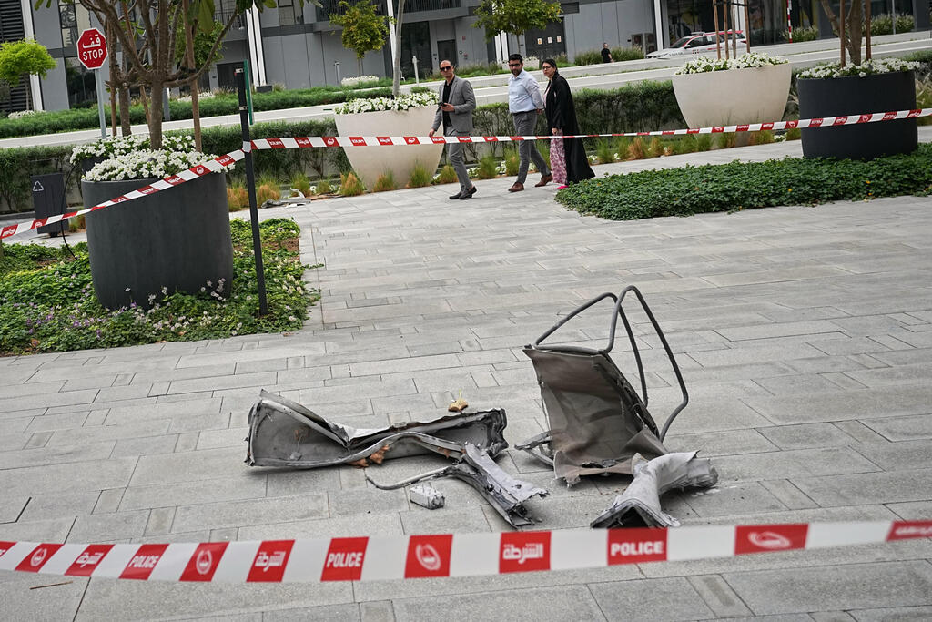 נזק לבניין בדובאי מפגיעת כתב"ם