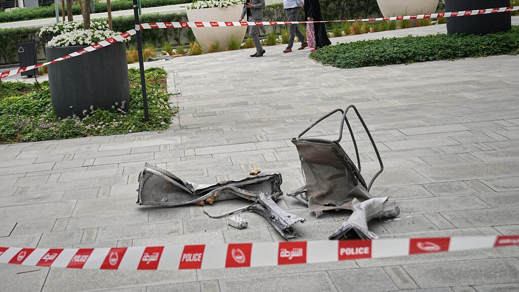 נזק לבניין בדובאי מפגיעת כתב"ם