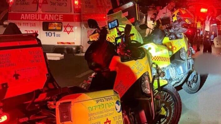 זירת התאונה ברחובות