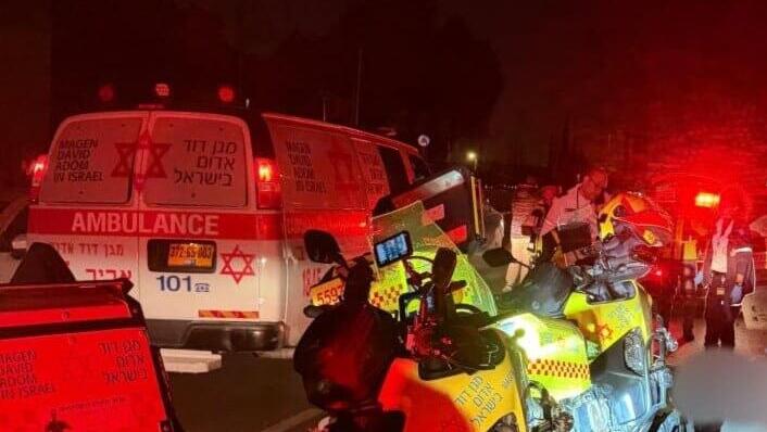 זירת התאונה ברחובות