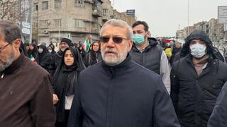 עלי לריג'אני מגיע לאירוע לכבוד יום ירושלים