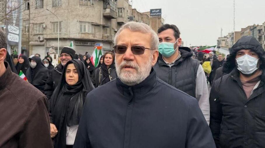 עלי לריג'אני, בצעדה בטהרן בסוף השבוע