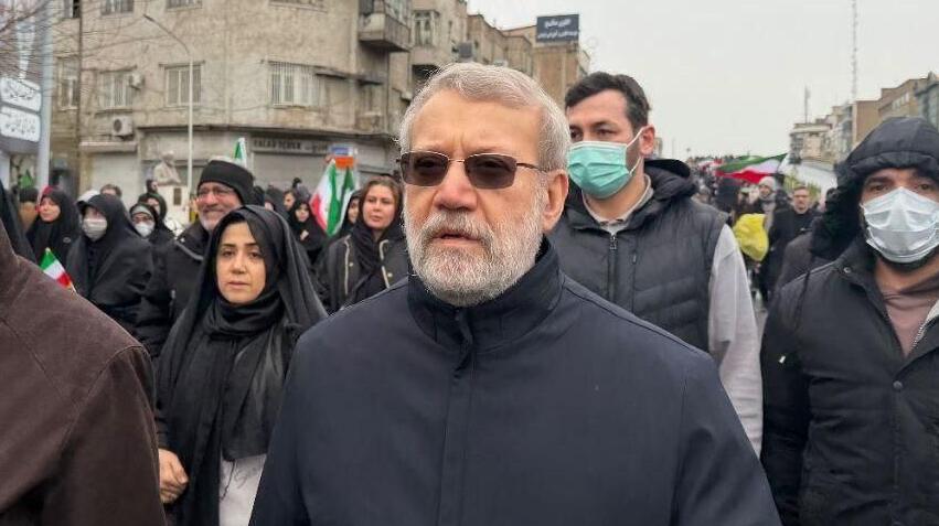 לריג'אני בצעדה בטהרן, בסוף השבוע